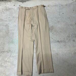 Ralph Lauren Mens Classic Fit Flat Front‎ Chino Dress Pants Khaki Size 33
